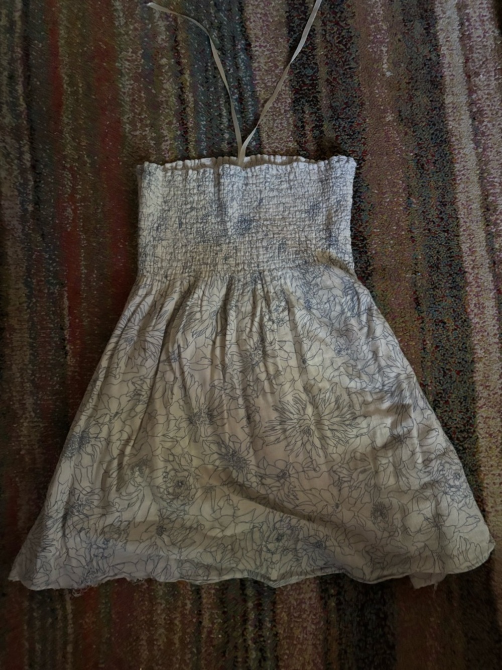 Derek Heart spring dress with blue flowers